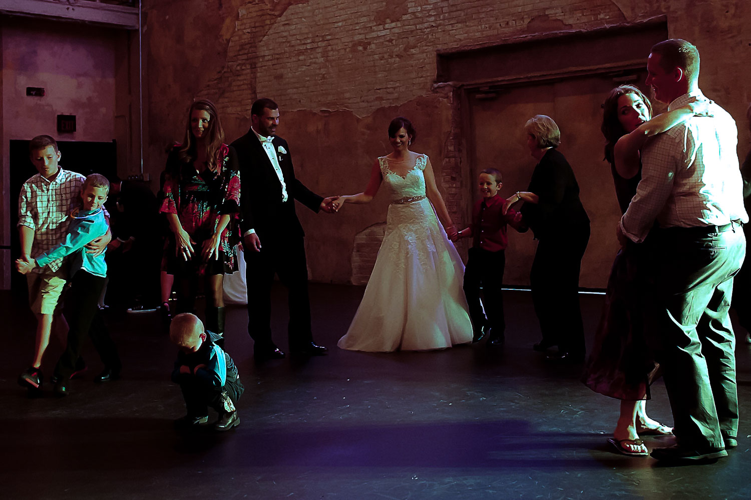 dance party at Aria reception