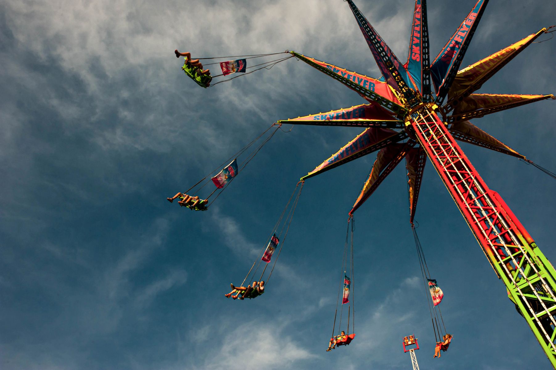 a fair ride at the the minnesota state fair 